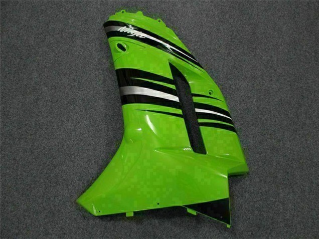 Green Black 2007-2008 Kawasaki ZX6R Motorcycle Fairing Kits
