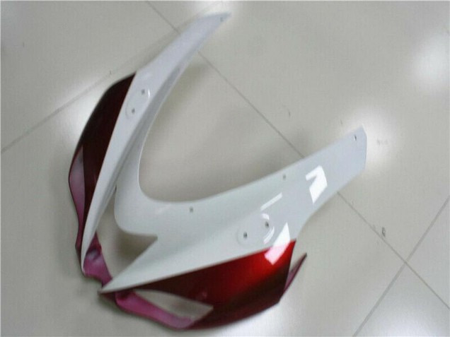 White Black Red 2007-2008 Kawasaki ZX6R Motorcycle Fairings