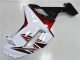 White Black Red 2007-2008 Kawasaki ZX6R Motorcycle Fairings
