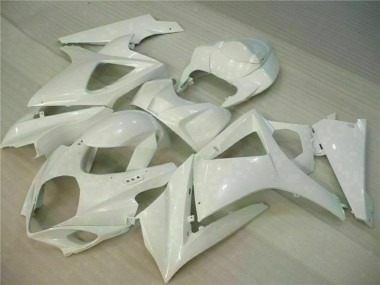 White 2007-2008 Suzuki GSXR 1000 Motorcycle Fairings