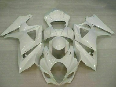 White 2007-2008 Suzuki GSXR 1000 Motorcycle Fairings