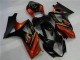 Black Orange 2007-2008 Suzuki GSXR 1000 Motorcycle Fairings