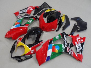Red Yellow Black Blue White Green 2007-2008 Suzuki GSXR 1000 Motorcycle Fairings