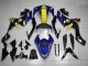 Blue Yellow Black Shark 2007-2008 Yamaha YZF R1 Motorcycle Fairings