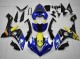 Blue Yellow Black Shark 2007-2008 Yamaha YZF R1 Motorcycle Fairings