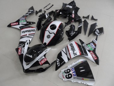 White Black Red Volvo Fimer Sterilgarda 2007-2008 Yamaha YZF R1 Motorcycle Fairings