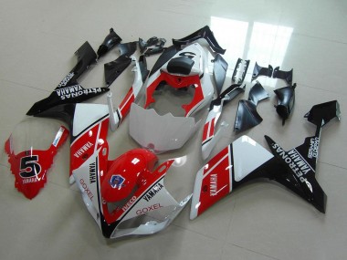 White Red Black Petronas Goxel 2007-2008 Yamaha YZF R1 Motorcycle Fairings