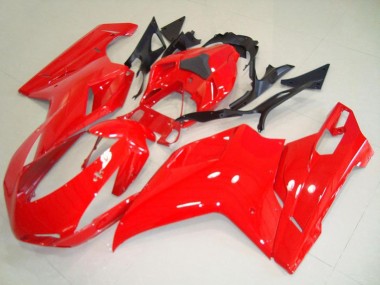 Red 2007-2014 Ducati 848 1098 1198 Motorcycle Fairings
