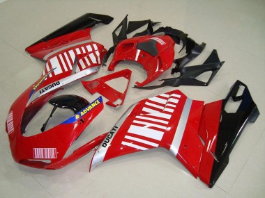 Silver Blue Red Glossy Black 2007-2014 Ducati 848 1098 1198 Motorcycle Fairings