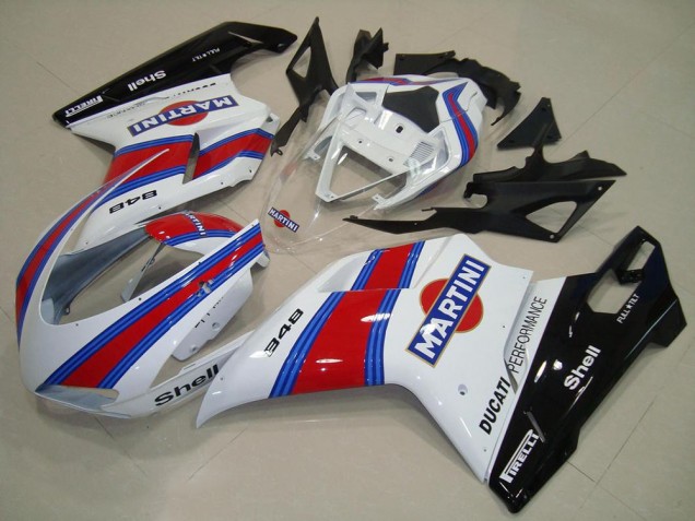 White Red Green Glossy Black Martini 2007-2014 Ducati 848 Motorcycle Fairings