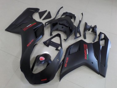 Matte Black Red 2007-2014 Ducati 848 Motorcycle Fairings