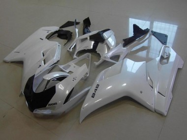 Glossy White 2007-2014 Ducati 848 Motorcycle Fairings