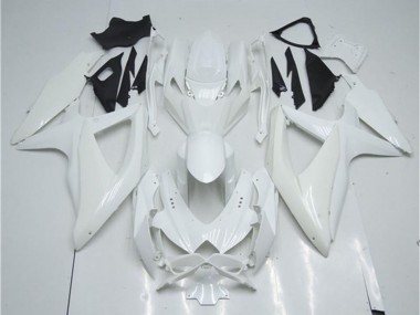 White 2008-2010 Suzuki GSXR 600/750 Motorcycle Fairing