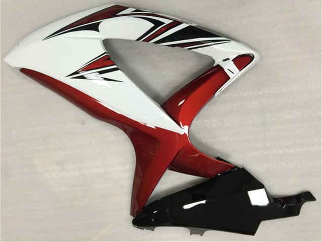 White Red Glossy Black 2008-2010 Suzuki GSXR 600/750 Motorcycle Fairings