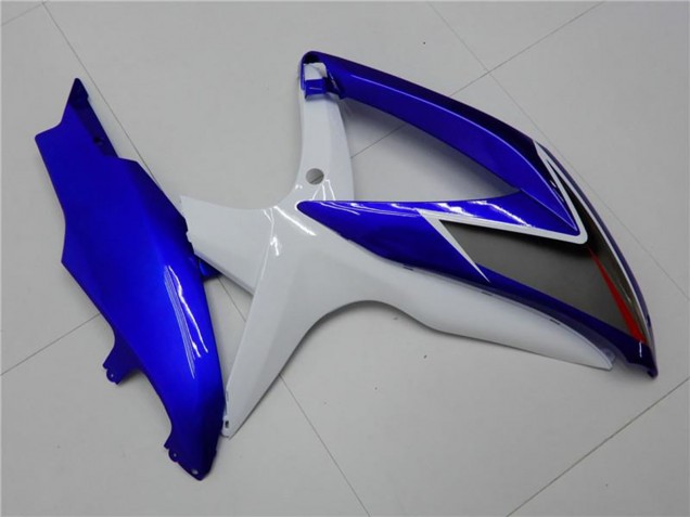 White Blue Black Red Line 2008-2010 Suzuki GSXR 600/750 Motorcycle Fairings