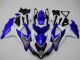 White Blue Black Red Line 2008-2010 Suzuki GSXR 600/750 Motorcycle Fairings