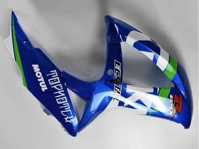 Blue White Green Black 2008-2010 Suzuki GSXR 600/750 Motorcycle Fairings