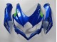 Blue White Green Black 2008-2010 Suzuki GSXR 600/750 Motorcycle Fairings