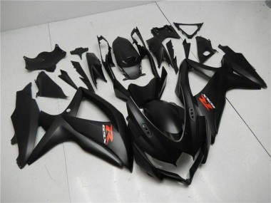 Matte Black Red 2008-2010 Suzuki GSXR 600/750 Motorcycle Fairings