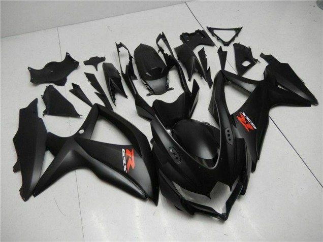 Matte Black Red 2008-2010 Suzuki GSXR 600/750 Motorcycle Fairings