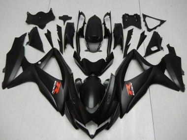 Matte Black Red 2008-2010 Suzuki GSXR 600/750 Motorcycle Fairings