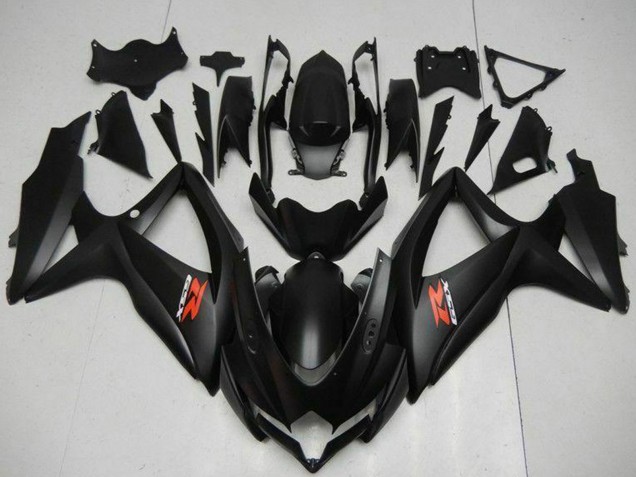 Matte Black Red 2008-2010 Suzuki GSXR 600/750 Motorcycle Fairings