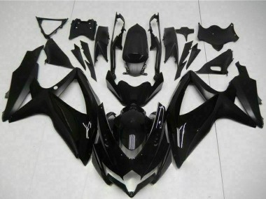 Glossy Black Matte Black 2008-2010 Suzuki GSXR 600/750 Motorcycle Fairings