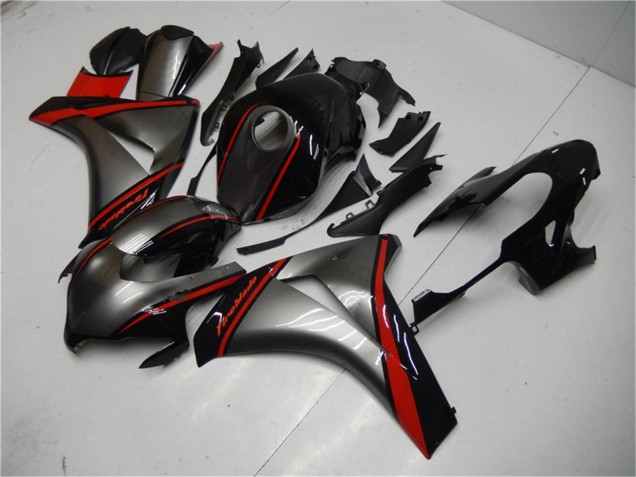 Grey Red Glossy Black 2008-2011 Honda CBR1000RR Motorcycle Fairing