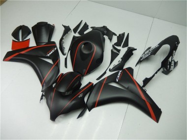 Matte Black Red 2008-2011 Honda CBR1000RR Motorcycle Fairings