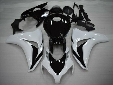 White Glossy Black 2008-2011 Honda CBR1000RR Bike Fairings
