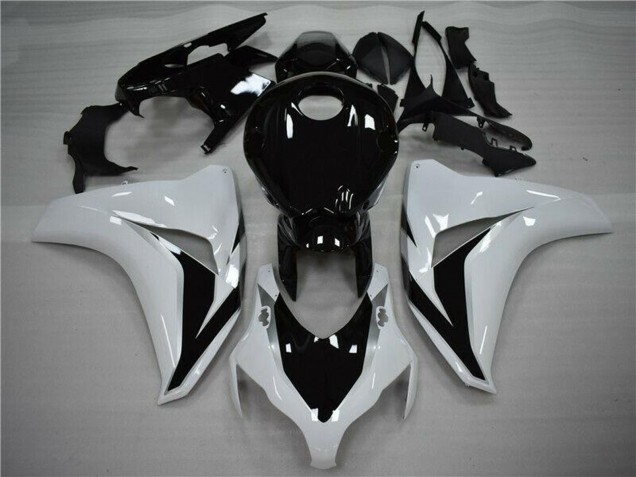 White Glossy Black 2008-2011 Honda CBR1000RR Bike Fairings