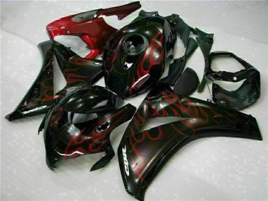 Glossy Black Red Flame 2008-2011 Honda CBR1000RR Motorcycle Fairing Kits