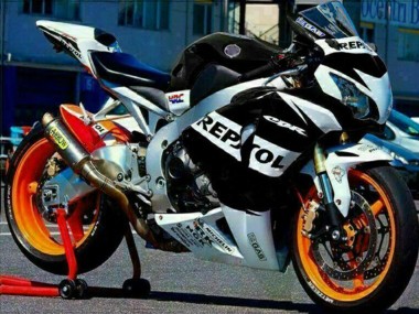 Silver White Glossy Black Repsol 2008-2011 Honda CBR1000RR Motorcycle Fairings