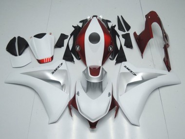 White Silver Candy Red 2008-2011 Honda CBR1000RR Motorcycle Fairings