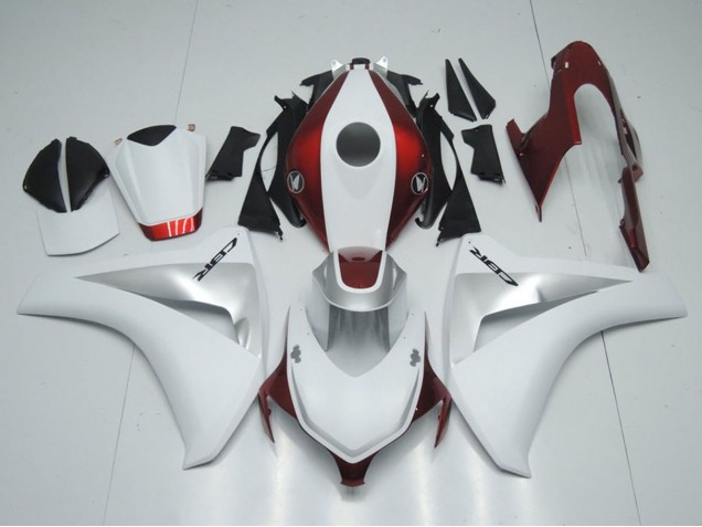 White Silver Candy Red 2008-2011 Honda CBR1000RR Motorcycle Fairings