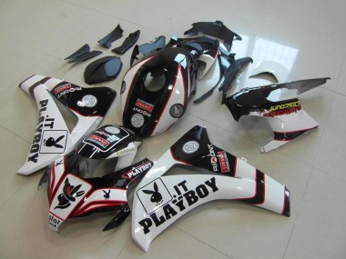 White Red Glossy Black Playboy 2008-2011 Honda CBR1000RR Motorcycle Fairings