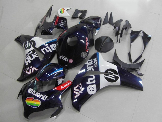 Dark Blue White Red Tuenli HP 2008-2011 Honda CBR1000RR Motorcycle Fairings