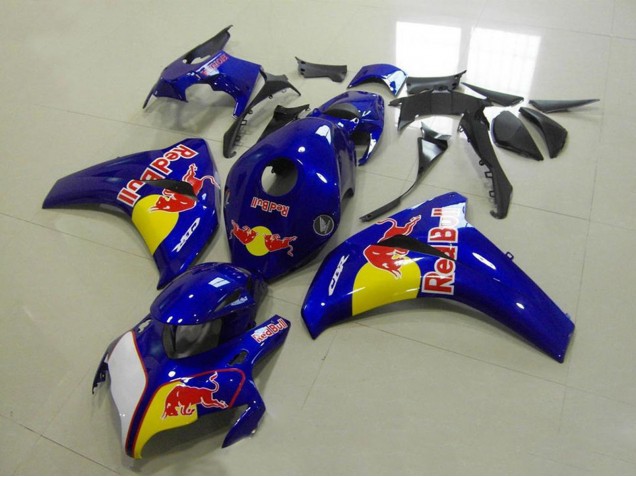 Blue Yellow White Red Bull 2008-2011 Honda CBR1000RR Motorcycle Fairings