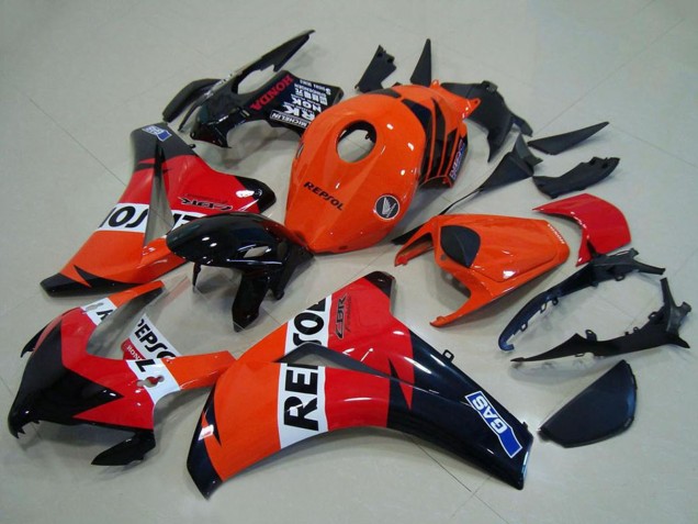 Orange White Red Glossy Black Repsol 2008-2011 Honda CBR1000RR Abs Fairings