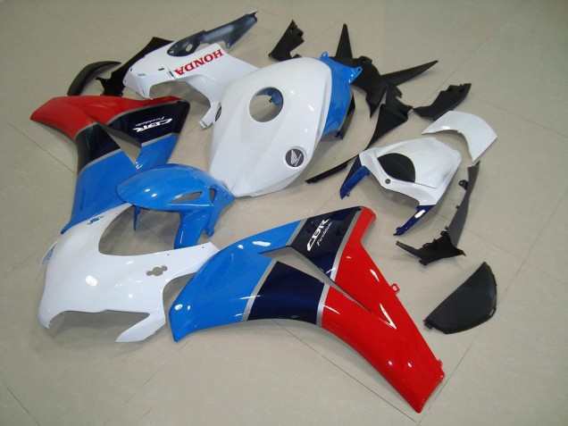 White Light Blue Red Glossy Black 2008-2011 Honda CBR1000RR Motorcycle Fairings
