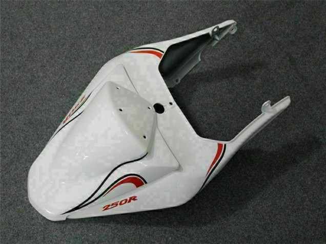 White Red 2008-2012 Kawasaki EX250 Motorcycle Fairings