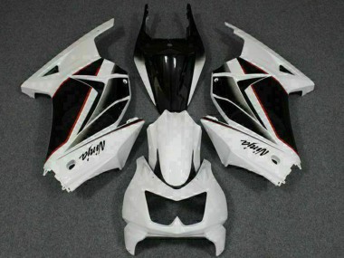 White Black Ninja 2008-2012 Kawasaki EX250 Motorcycle Fairings