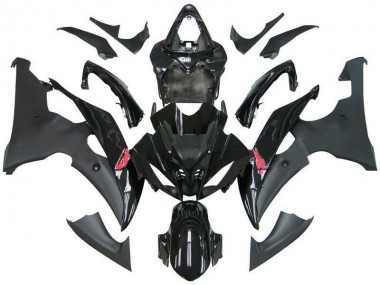Glossy Black Matte Black 2008-2016 Yamaha YZF R6 Motorcycle Fairing