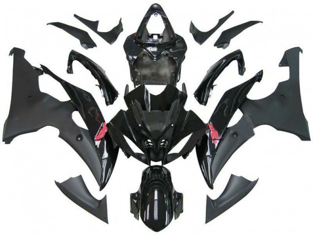 Glossy Black Matte Black 2008-2016 Yamaha YZF R6 Motorcycle Fairing