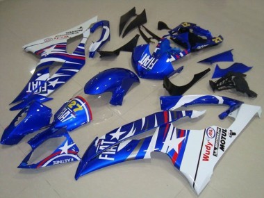 White Blue Fiat Motul Michelin 27 2008-2016 Yamaha YZF R6 Motorcycle Fairings