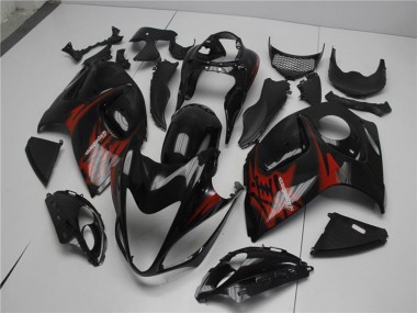 Glossy Black Red 2008-2020 Suzuki GSXR 1300 Hayabusa Motorcycle Fairings