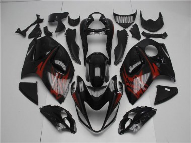 Glossy Black Red 2008-2020 Suzuki GSXR 1300 Hayabusa Motorcycle Fairings