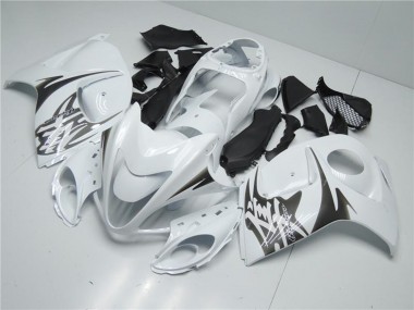 White 2008-2020 Suzuki GSXR 1300 Hayabusa Motorcycle Fairings