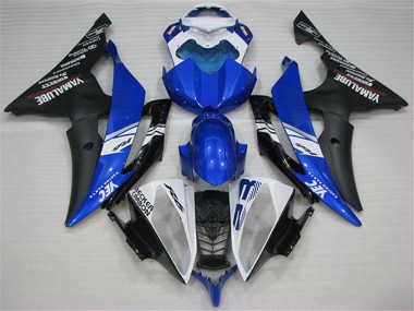White Blue Matte Black Yamalube 2008-2016 Yamaha YZF R6 Motorcycle Fairings