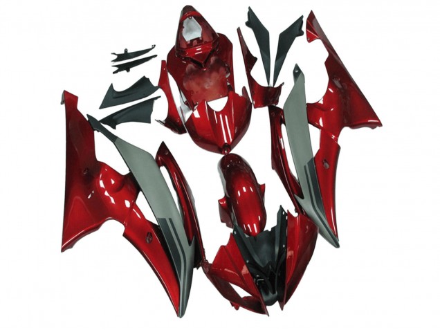 Red Grey 2008-2016 Yamaha YZF R6 Motorcycle Fairings